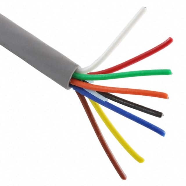Alpha Wire 8 Conductor 20AWG Slate Cable 100' For Secure Connections In Industrial Settings