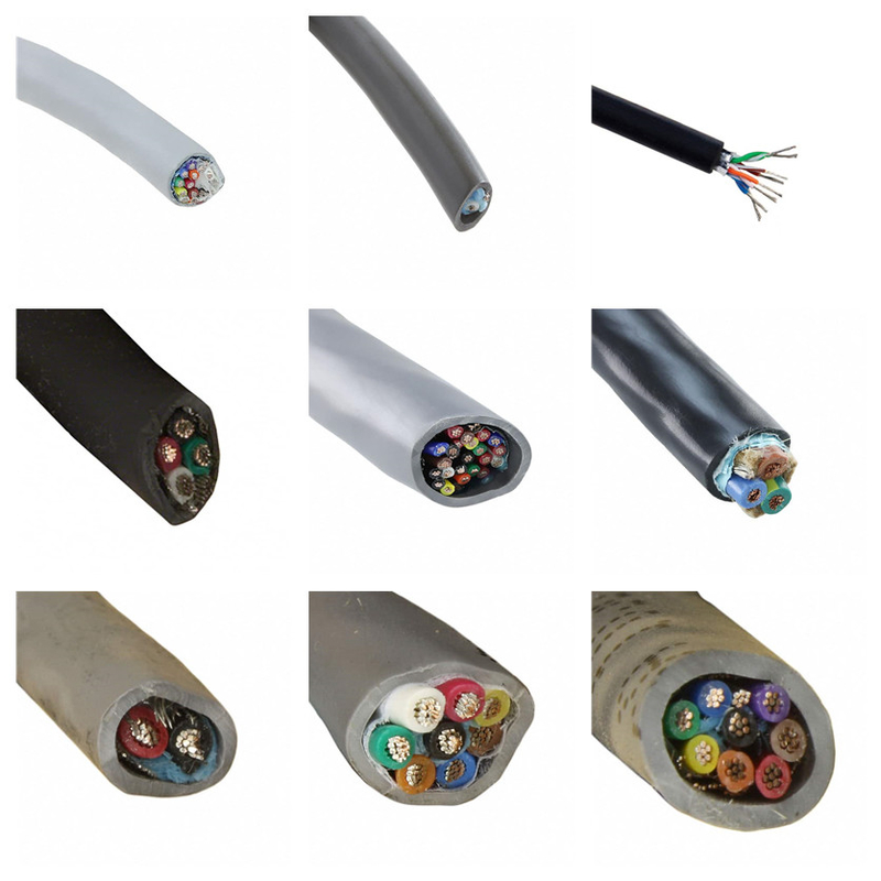 Copper Nylon Electrical Multiconductor Cable Diameter AWG 4 6 8 10 12 14