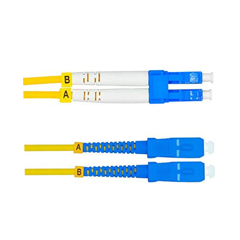 LC - SC Fiber Optic Patch Cable / Fiber Optic Patch Cord Singlemode Duplex