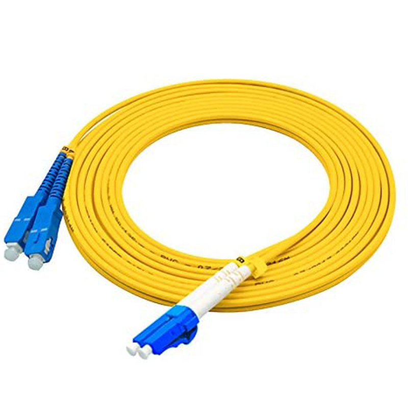 LC - SC Fiber Optic Patch Cable / Fiber Optic Patch Cord Singlemode Duplex