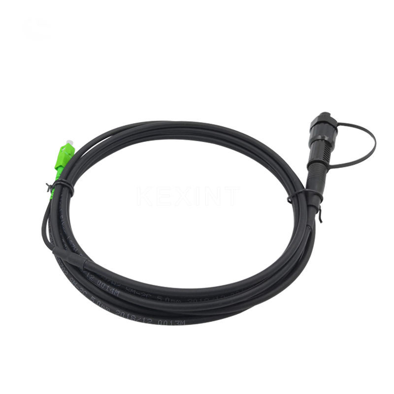 IP68 Waterproof Network Patch Cord Mini Armored 3m With Connector Fiber Optic