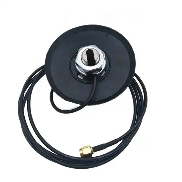 Vehicle Car 4G LTE Antenna Omni Directional Puck With Rubber Pad RG174 Sma M