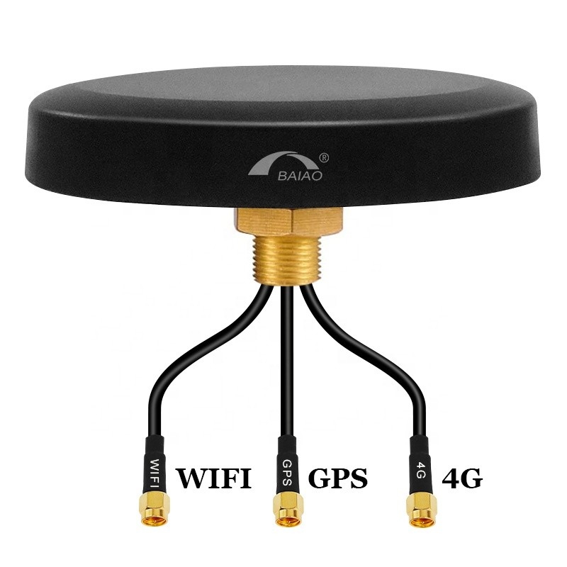 Outdoor Waterproof 5 In 1 Combo Puck Hockey MIMO 5g WiFi 2.4GHZ GPS Screw Mount