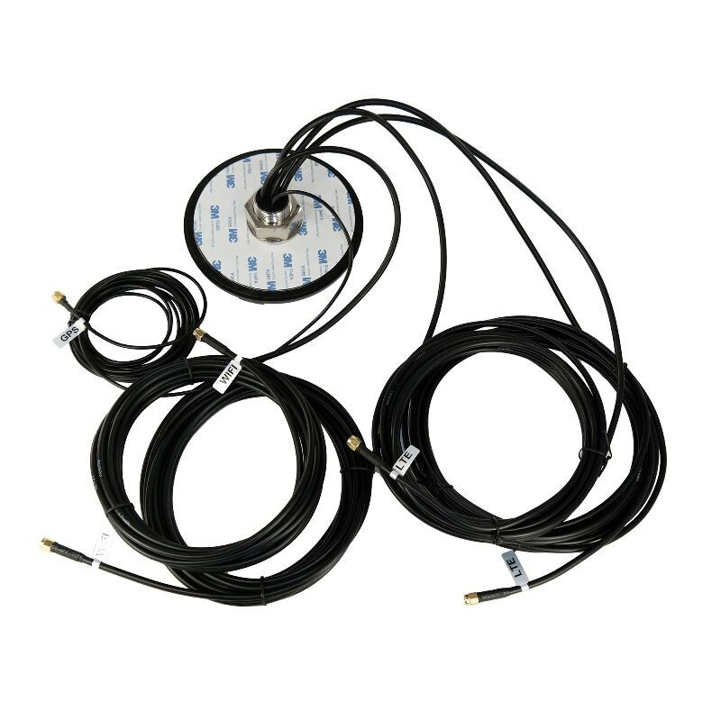 Outdoor Waterproof 5 In 1 Combo Puck Hockey MIMO 5g WiFi 2.4GHZ GPS Screw Mount