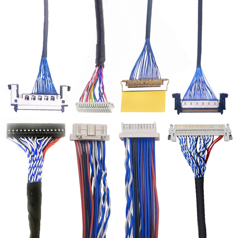 Outdoor LCD LVDS TV Cable For TV High Performance 46inch DHL FEDEX Connector TNT Assembly