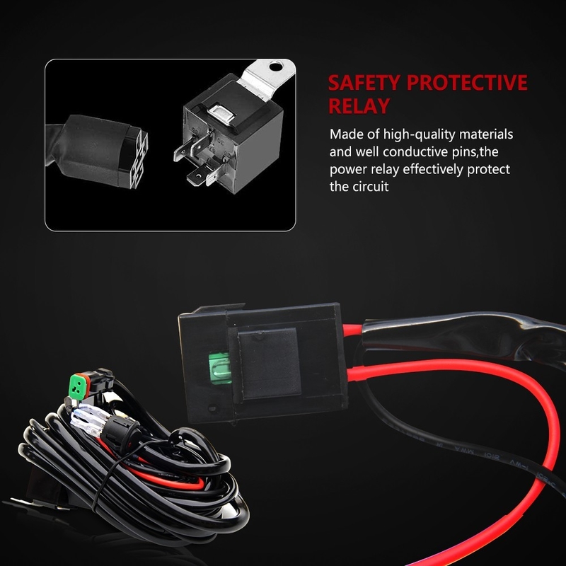 One control one two Waterproof Led Work Light DT Connector Wiring unit Offroad Truck Led Light Bar Wire Harness