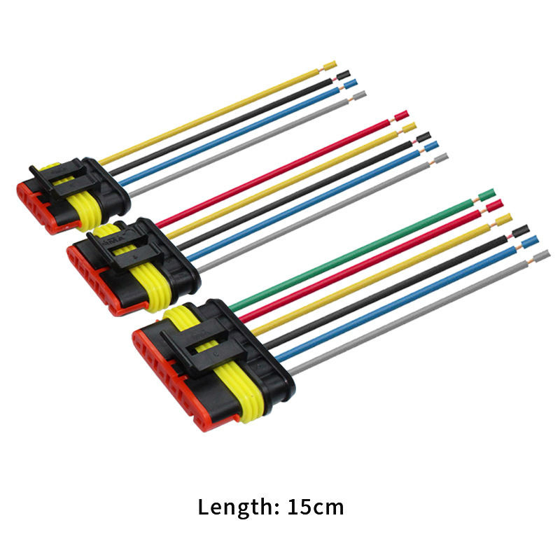Automotive waterproof male and female 1.5 amp connector 1 2 3 4 5 6 pin wire automotive automotive electrical connector