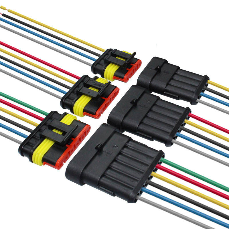 Automotive waterproof male and female 1.5 amp connector 1 2 3 4 5 6 pin wire automotive automotive electrical connector