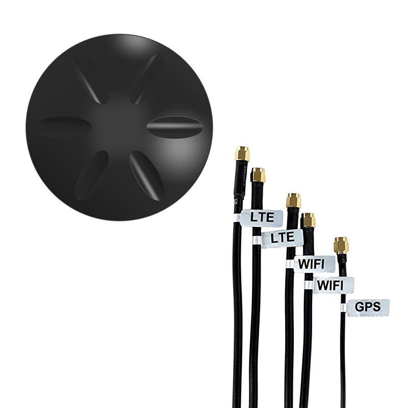 Outdoor Waterproof low profile 5 in 1 combo puck hockey antenna MIMO