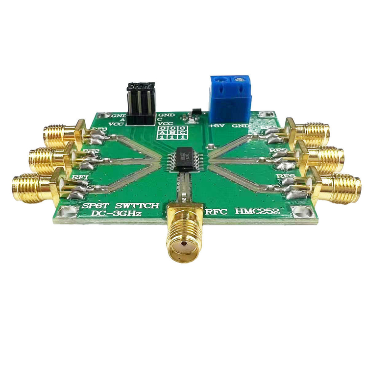 Pcb Circuit Board Assembly For Motor Controller HMC252 DC-3GHz RF non-competitive SP6T key RF key CATV/DBS MMDS for 3V-5