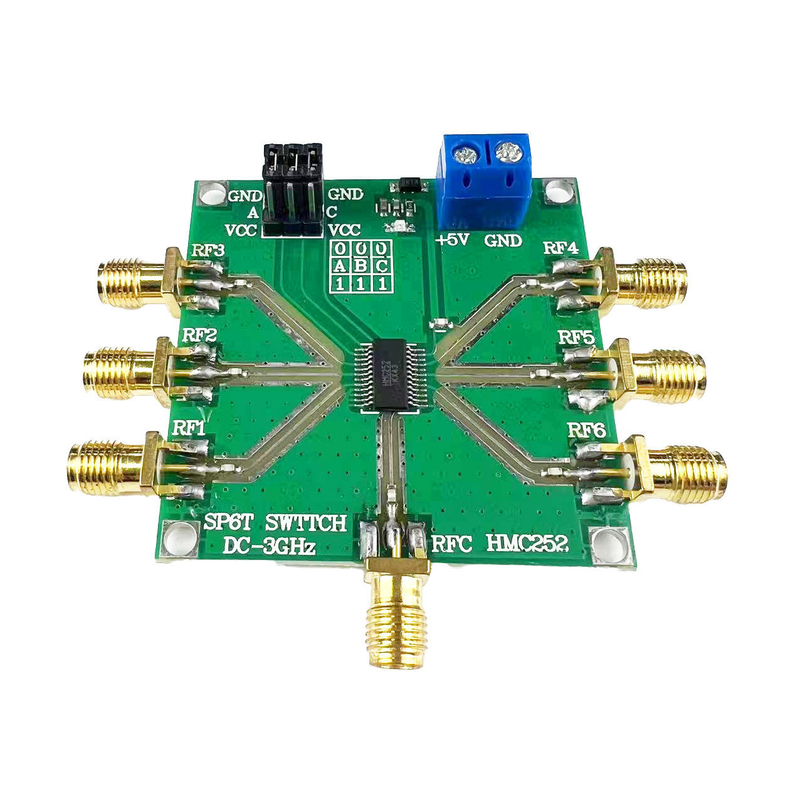 Pcb Circuit Board Assembly For Motor Controller HMC252 DC-3GHz RF non-competitive SP6T key RF key CATV/DBS MMDS for 3V-5
