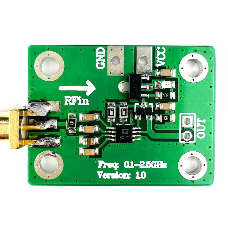 AD8313 Logarithmic Detector -72dBm -2dBm 0.1-2.5GHz RF Power Analyzer Board 7-15V Power Microwave Radio Detection Module