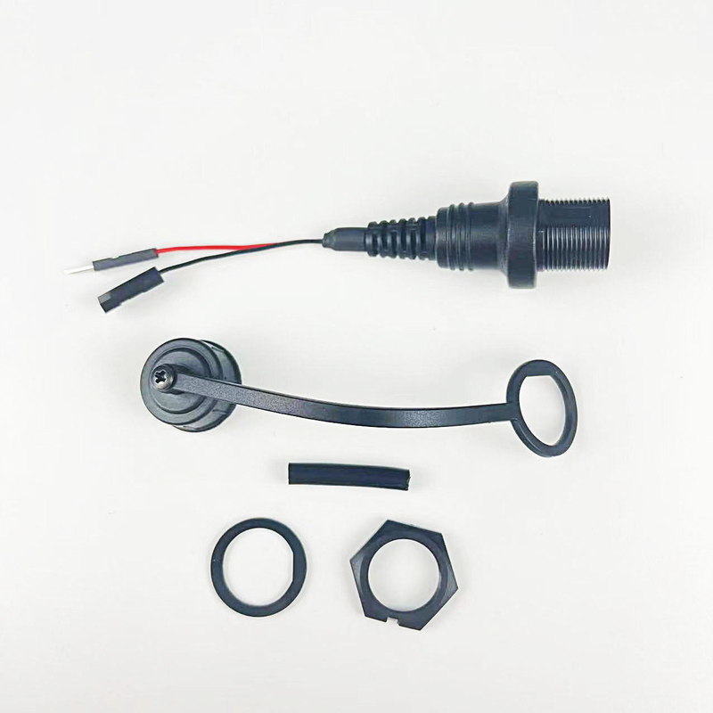 Customized Mini 5 Pin Female Panel Red And Black Wire Connector Extension Cable For Car Truck Boat Motorcycle Dashboard