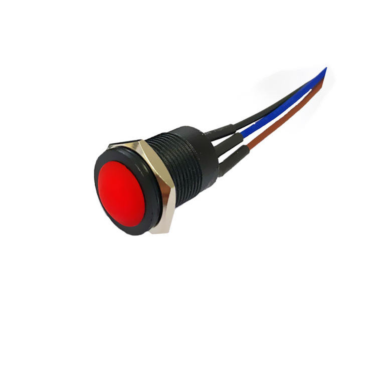 Wintai-Tech Push Button Horn Switch 12v Push Button Starter Switch 12mm Momentary Push Button Switch With Cable Assembly