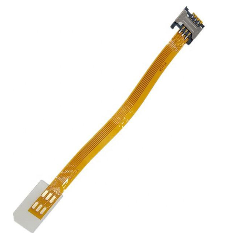 GSM CDMA Standard UIM SIM Card Kit Male To Female Extension Soft Flat FPC Cable