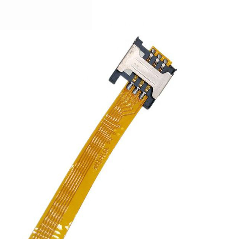 GSM CDMA Standard UIM SIM Card Kit Male To Female Extension Soft Flat FPC Cable
