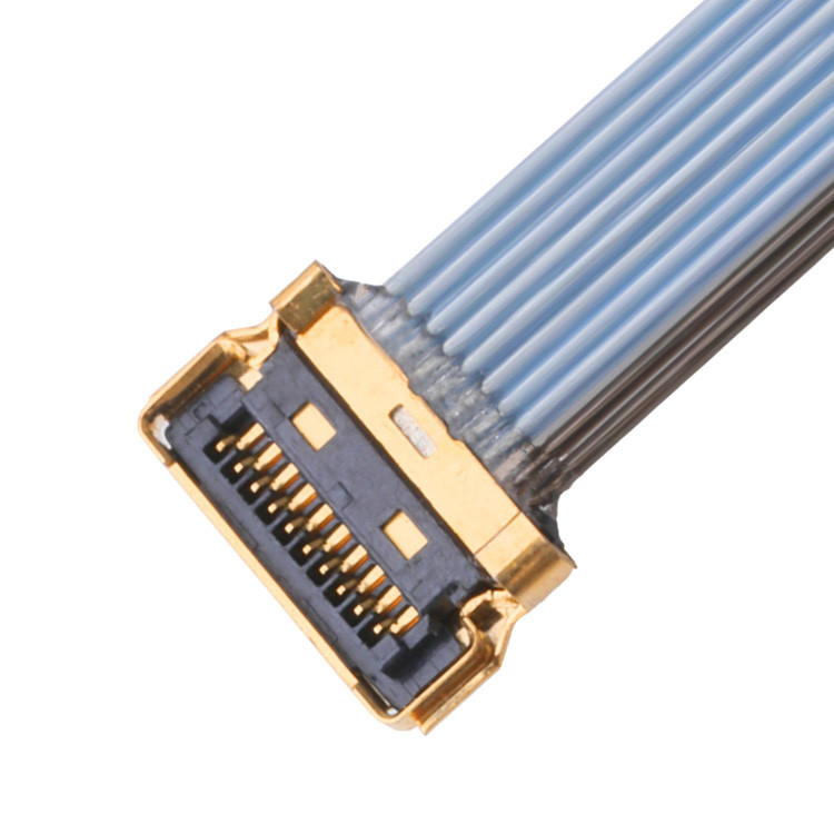LVDS Cable Cableline UY 10P 0.35mm Pitch I Pex 20857-010T-01 Cable Assemblies For Ipex Micro Coaxial Cable