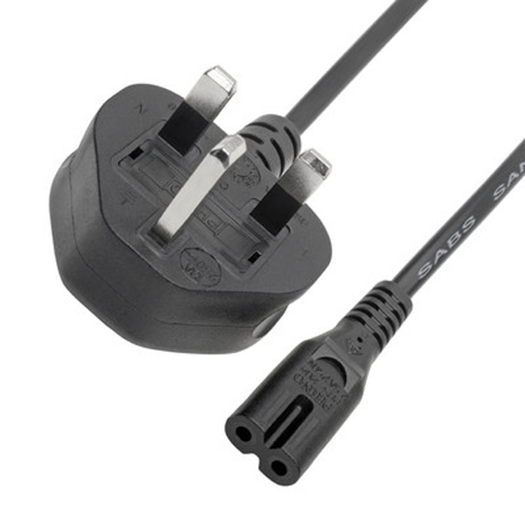 RY Rohs Electric Power Cable Bs1363 To C7 2.5a 6 Ft 220v Indoor