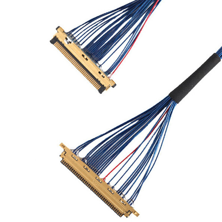 Custom Lvds Jae Micro Coaxial Cable Fi Jt40c Csh1 To Hd1p040ma1 For Vr Glasses