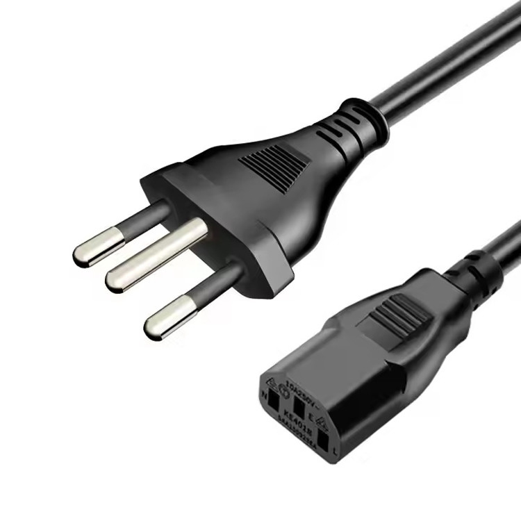 RY IEC Brazil Power Cord 1-15p 5-15p PVC Material Customized 1M 1.5M 2M 3M 5M Include Stripped Power Line Cable