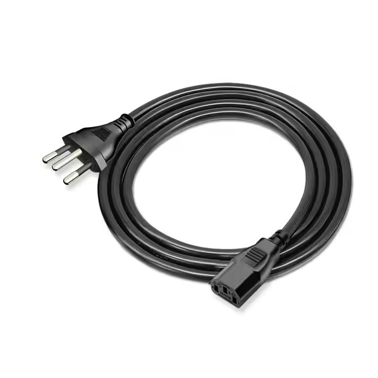 RY IEC Brazil Power Cord 1-15p 5-15p PVC Material Customized 1M 1.5M 2M 3M 5M Include Stripped Power Line Cable