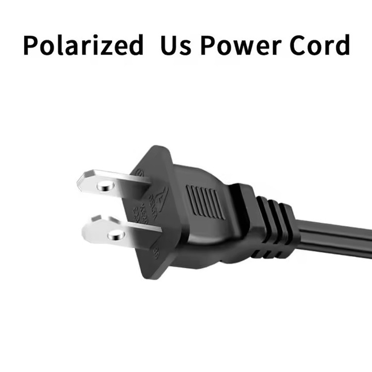 Good Quality Pure Copper 120V 18 Awg 2pin C7 Extension Line Spt-2 White AC Power Cord 5FT 2 Prong For Home Appliance Lap