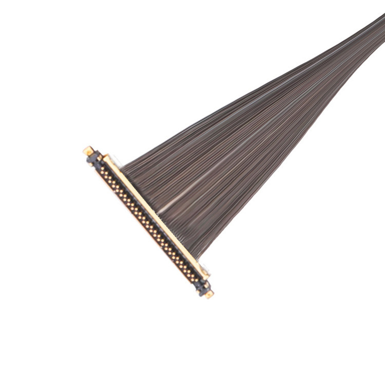 Custom Ipex Lcd Edp Cable 0.25mm Pitch Ipex Cabline-Ux Ii 30p Micro Coaxial Cable 20531 030t 02 Micro Coaxial Cable