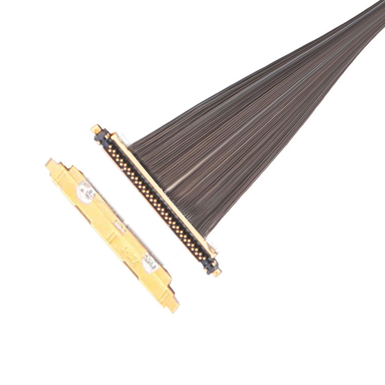 Custom Ipex Lcd Edp Cable 0.25mm Pitch Ipex Cabline-Ux Ii 30p Micro Coaxial Cable 20531 030t 02 Micro Coaxial Cable