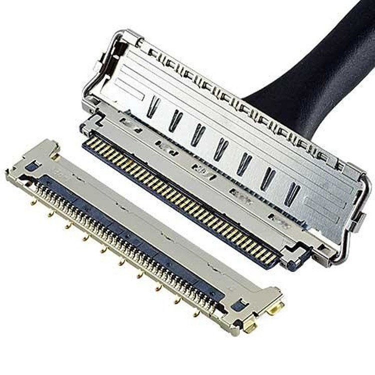 Horizontal Mating Micro Coaxial Connector IPEX Cabline CA II 20679-030T-01 Micro Coaxial Cable 0.4 Mm Pitch