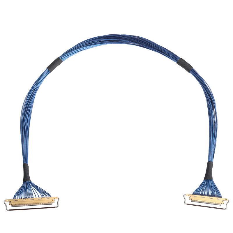 LVDS Cable Assembly 36AWG 0.4mm Pitch 30P 40P I-PEX 20453-240T-01 To 20453-230T-01