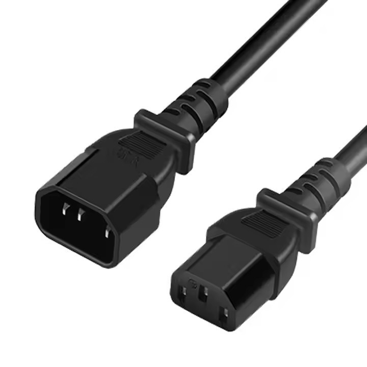 Gold Supplier Quality-Assured IEC C13 Female End Cord C14 Male End Extension Cord
