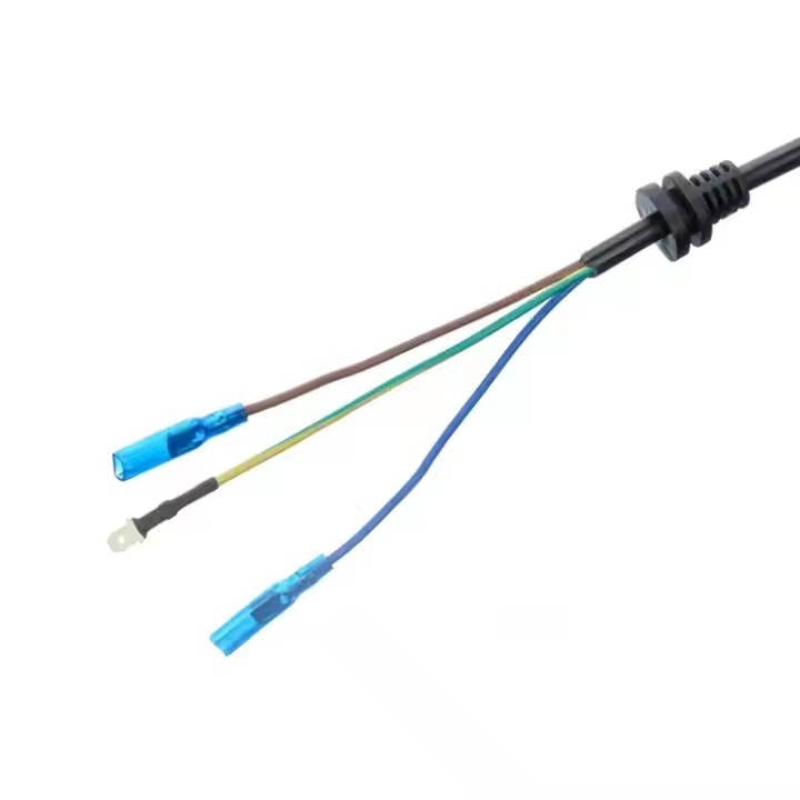 ETL Certified 3-Copper Core SJTW 10/12/14 Awg 3 Prong PVC Insulated Wire Nema 5-15p To Bare End AC Power Cords