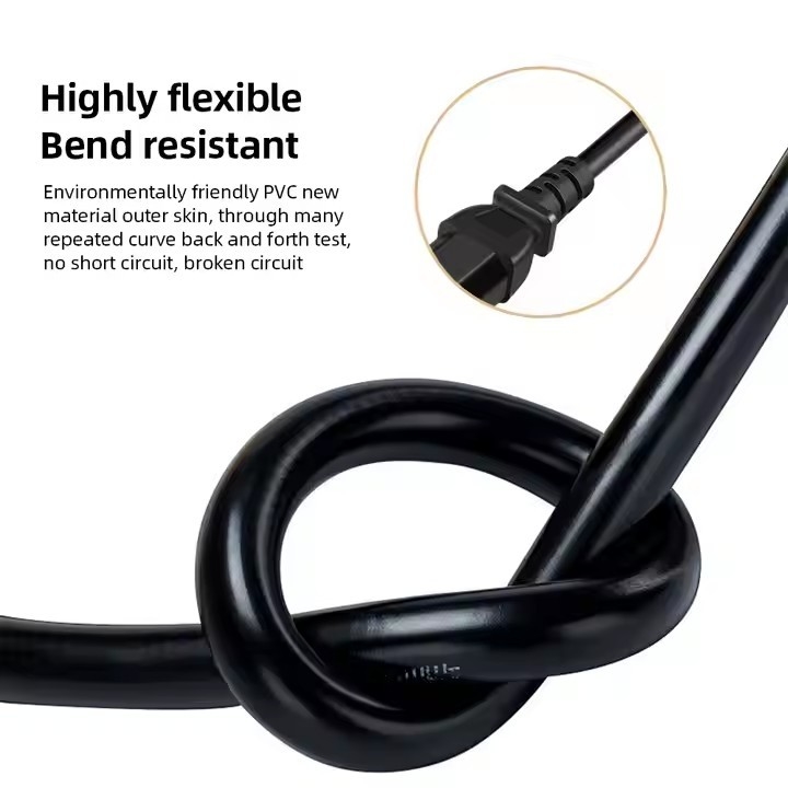 ETL UL817/CSA C22.2 SJT 3X14 To 10AWG 3 Pin US Black Power Cord Extension Industrial US Extension Cords For Lighting