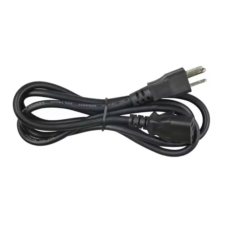 American 3 Pin Prong Plug Extension Cable USA 3Pin 15A AC Cords Electric Lead IEC C13 Connector US Power Cord