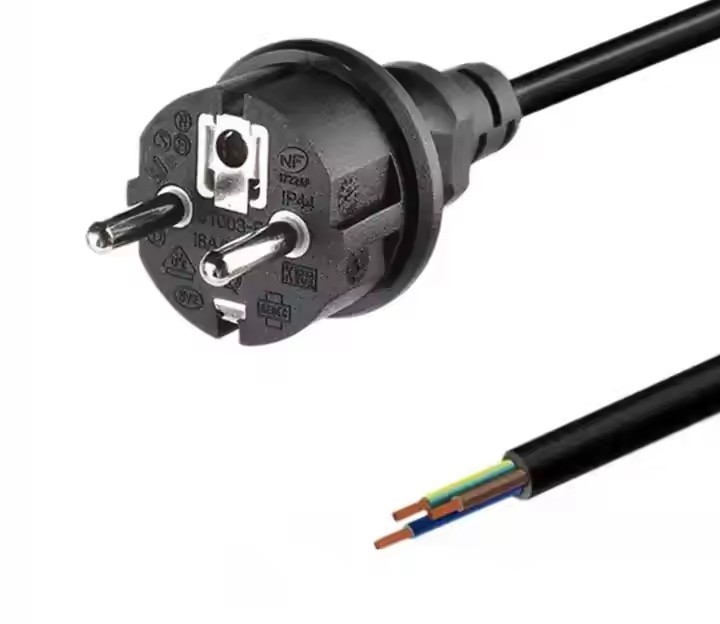 European Waterproof Plug Socket Connector Power Cord Customized OEM Color 10A/16A 250V AC