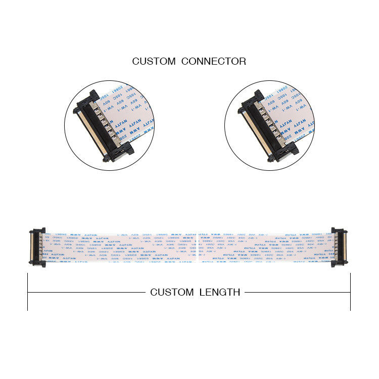 16-Pin FFC FPC Cable 0.5mm Pitch Type A 20628 80C 60V VW 1 LVDS Display Connector