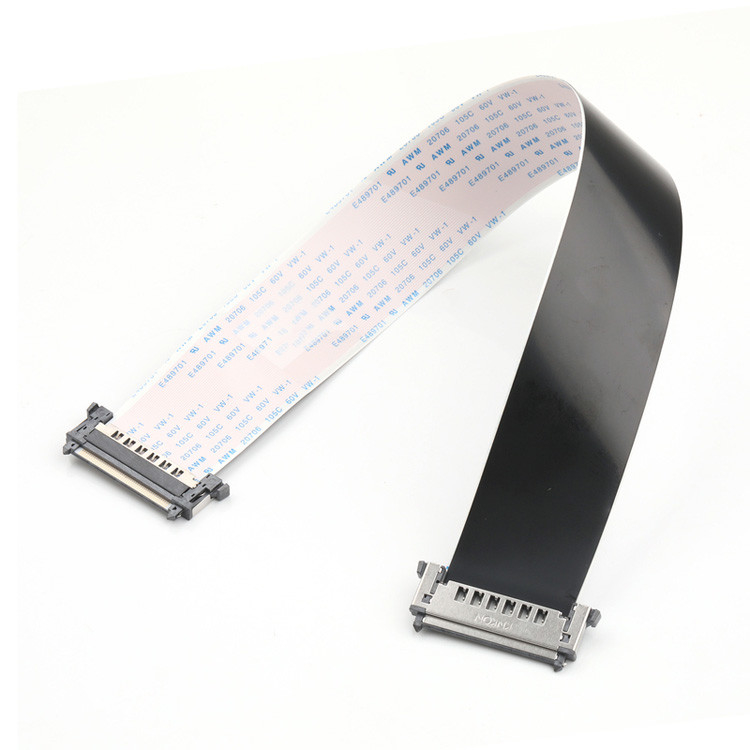 RE51 CONNGolden Pins UP FPC FFC Cable 51 Pin 0.5mm Pitch Flexible Flat Cable 300mm Length