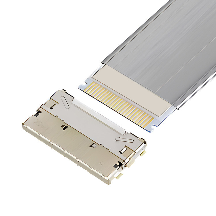 0.5mm Pitch Fully Shielded Fpc Cable High Speed Auto-Locking Horizontal Mate IPEX 20952-024E-02