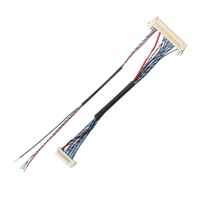 Custom Oem Wire Harness FI S20S 20 Pin 1.25 Mm Pitch JAE Display Lvds Cable