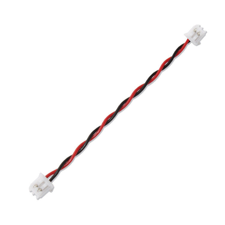 JST PH 2.0 Connector UL1007 Black Red Custom Cable And Wire Harnesses Assemblies