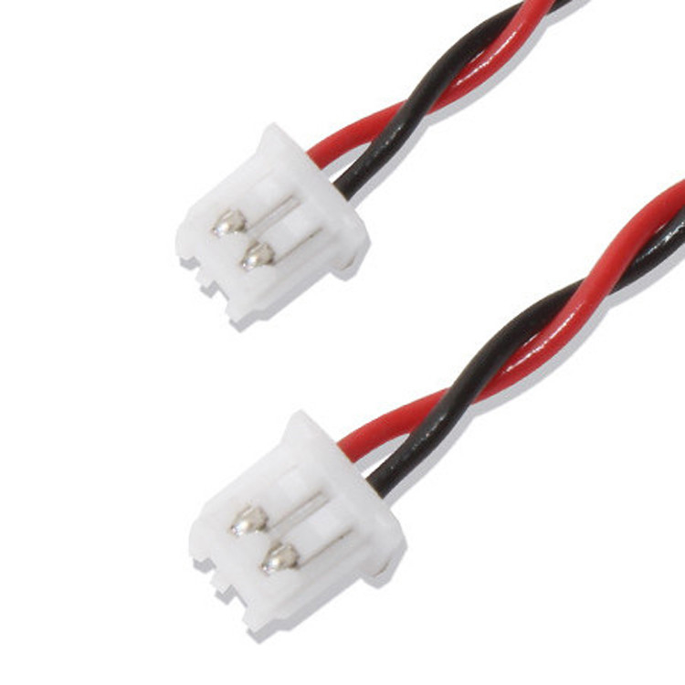 JST PH 2.0 Connector UL1007 Black Red Custom Cable And Wire Harnesses Assemblies