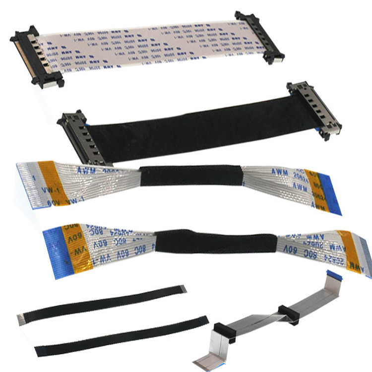 80mm 36AWG Strip FFC Flexible Flat Cable 20P Explosion-Proof Electronic Connection Flexible Flat Cable Signal Cable