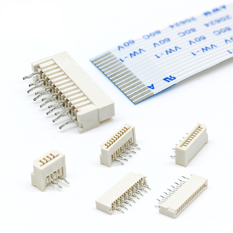 Custom 1.25mm Pitch Awm 20624 80c 60v Vw 1 FFC FPC Connector 16 24 45 80 Pin Wire Harness Flexible Flat Cable PCB Socket