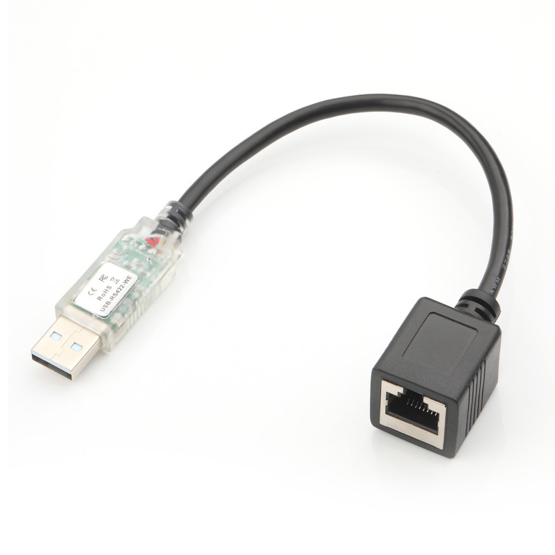 Industrial Custom Cable Adapters USB-A RJ422 To RS232 Network Port Network Engineering Debug Cable