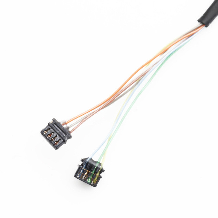 Factory Customized 0.6 Pitch JST 04XSR TO JST 10XSR IDC Wire Harness Cable Assembly