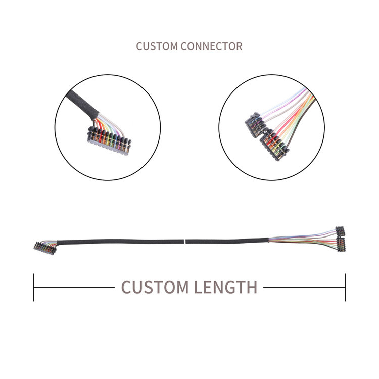Factory Customized 0.6 PITCH Cable Assembly JST 04XSR-36KHF 06XSR-36KHF 10XSR-36KHF Micro Coax Connectors