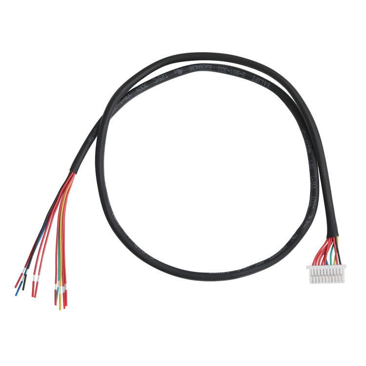 Lvds Cable 10P JST SHLP-10V-S-B To Semi-Stripped Harnesses Custom Coaxial Cable Assemblies Automotive