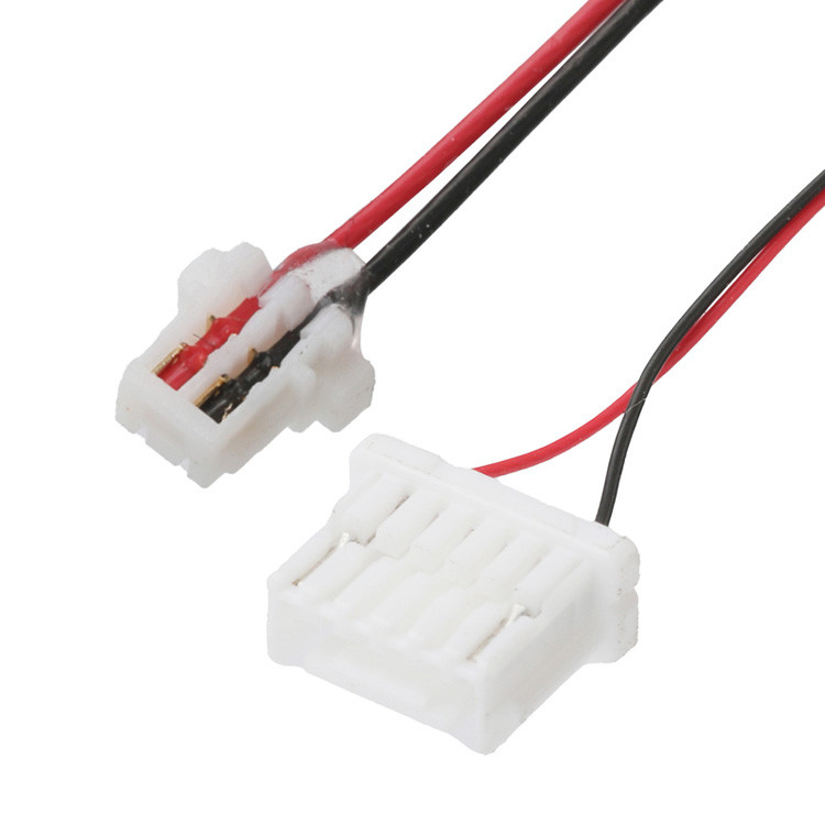 Factory JST Harness 0.8mm Pitch 2P Contacts Facing Up To NSHR-6P 1.0mm Buckle Socket Removable Crimp