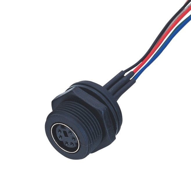 Factory MD WF 6 Pin Mini Din Cable, IP67 Straight Isobus Cable Lvds Display Connector