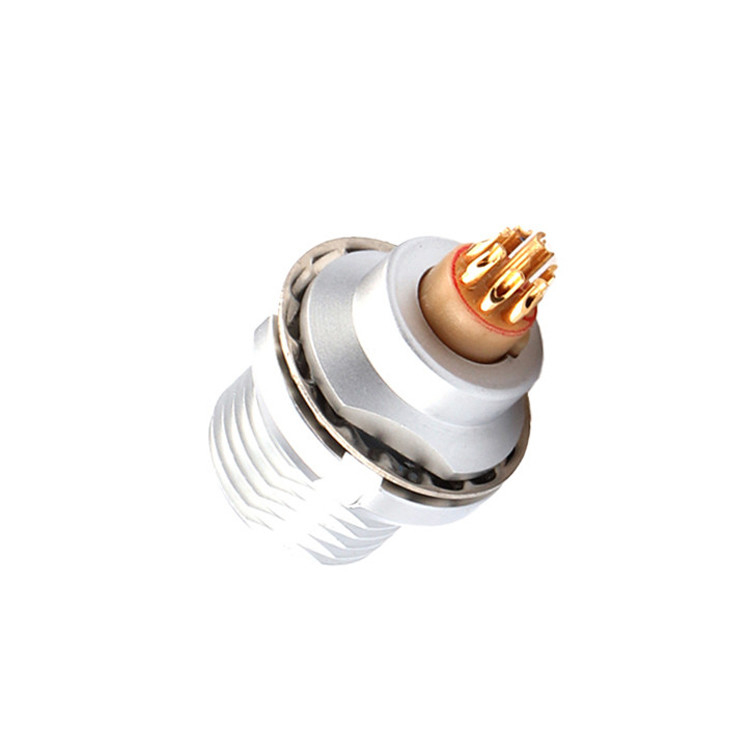 Round Waterproof 8 Pin Circular Connector Push Pull Type